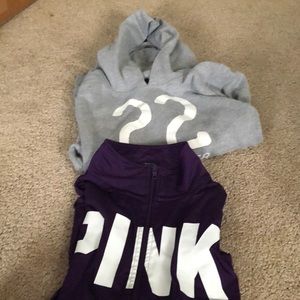 Hollister sweatshirt and Victoria Secret Pullover
